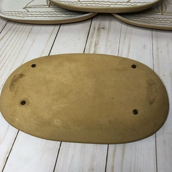 Sailboat Rustic Oval Plate/Platter/Tray  Pottery - Picture 3 of 4